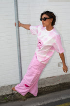 PINK CARGO PANTS