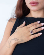 Jester Bloom Garnet Potion Ring