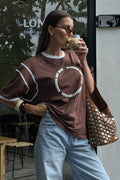 RACER CLUB TEE SHIRT | CHOCOLATE