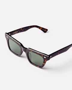 Stereo - Tortoise Polished / Green Polarized - Sunglasses - EPOKHE EYEWEAR
