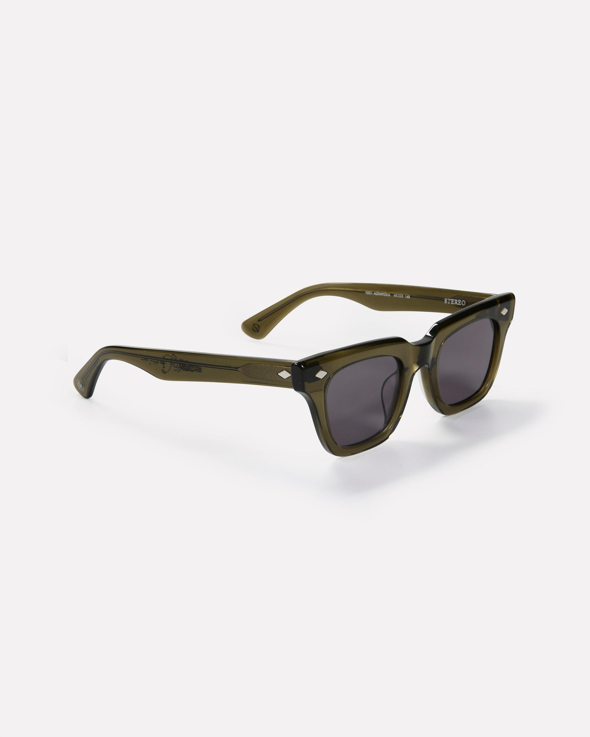 Stereo x Eithan Osborne - Army Green Polished / Black - Sunglasses - EPOKHE EYEWEAR