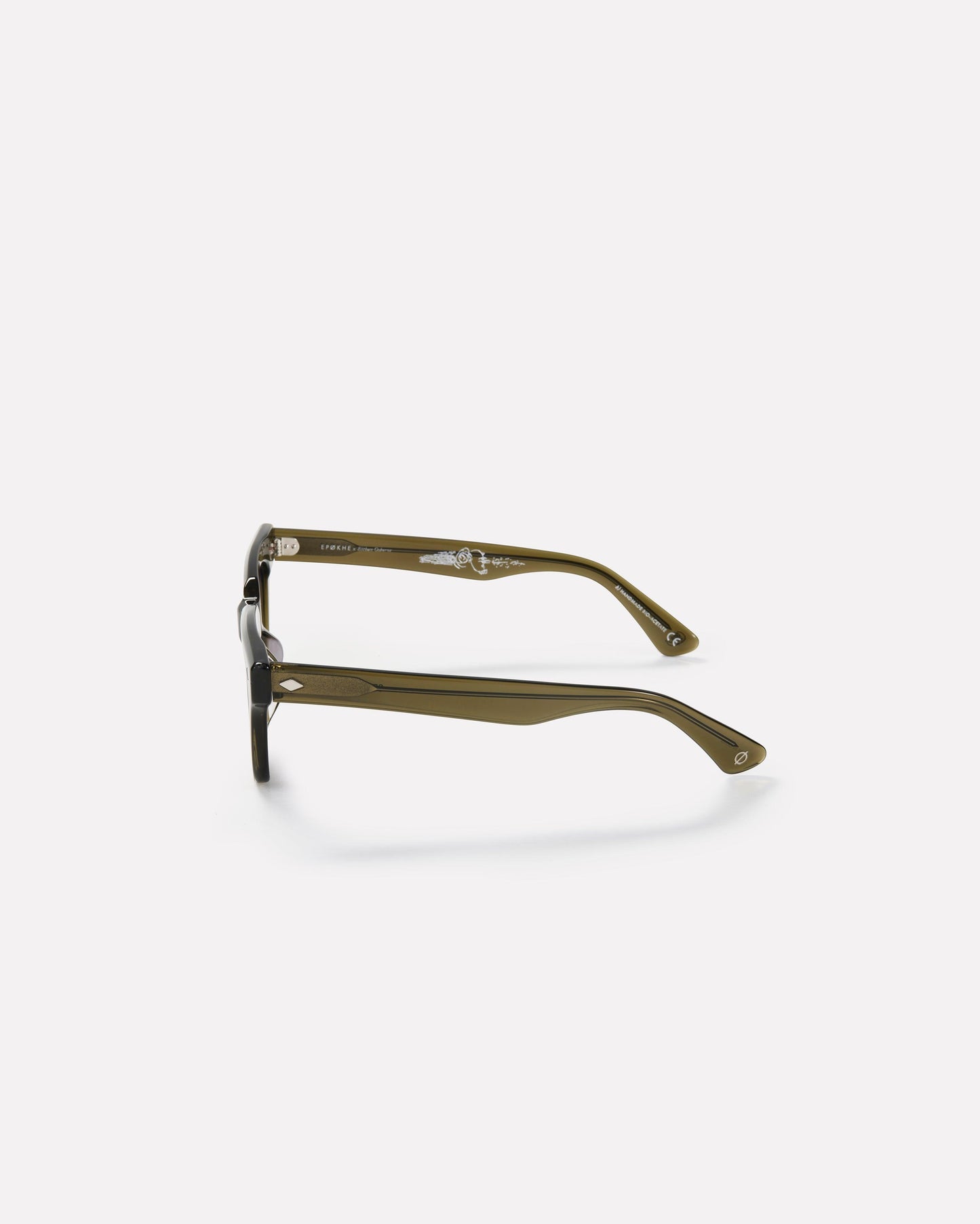 Stereo x Eithan Osborne - Army Green Polished / Black - Sunglasses - EPOKHE EYEWEAR