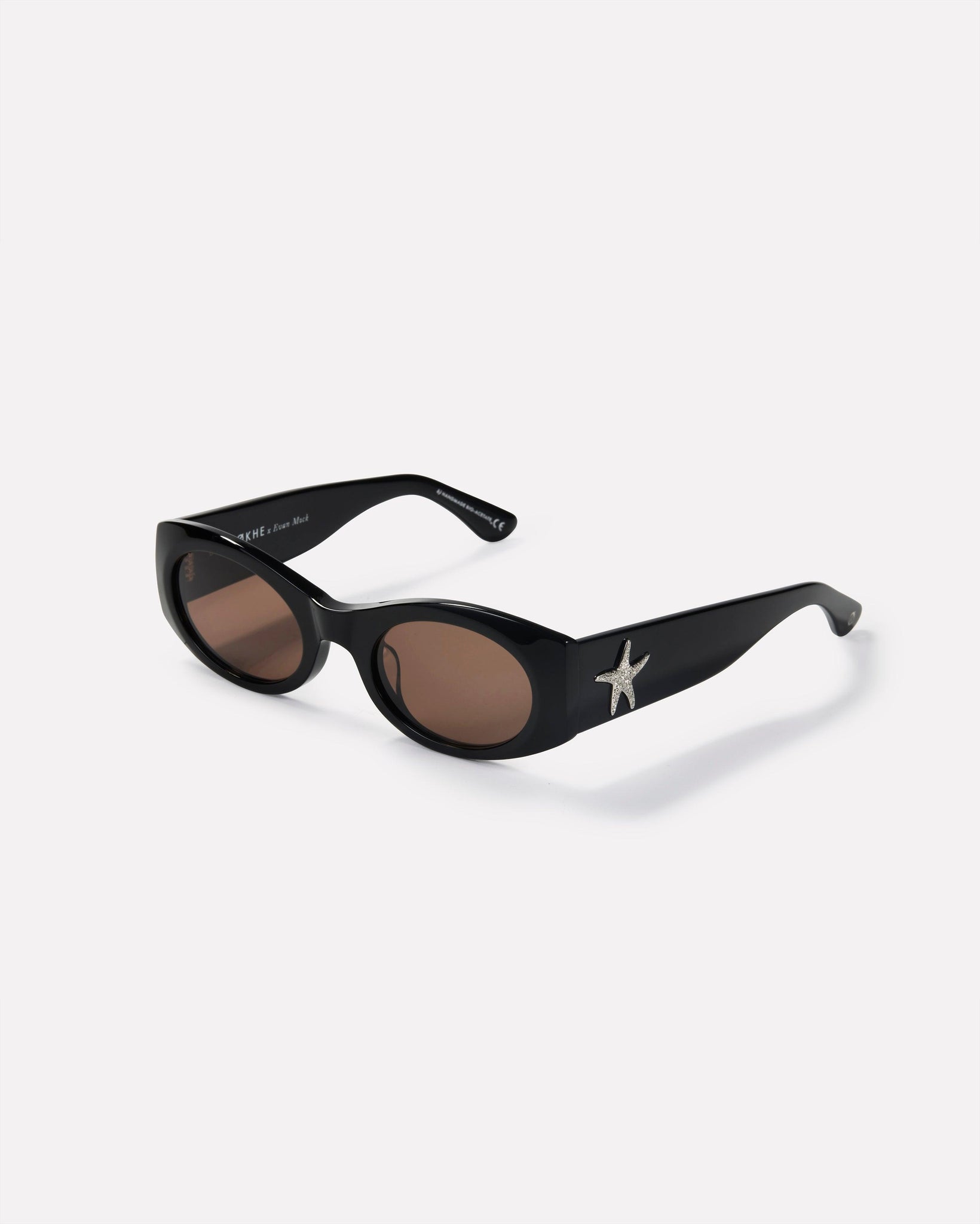 Suede - Black Polished / Bronze Amber - Sunglasses - EPOKHE EYEWEAR
