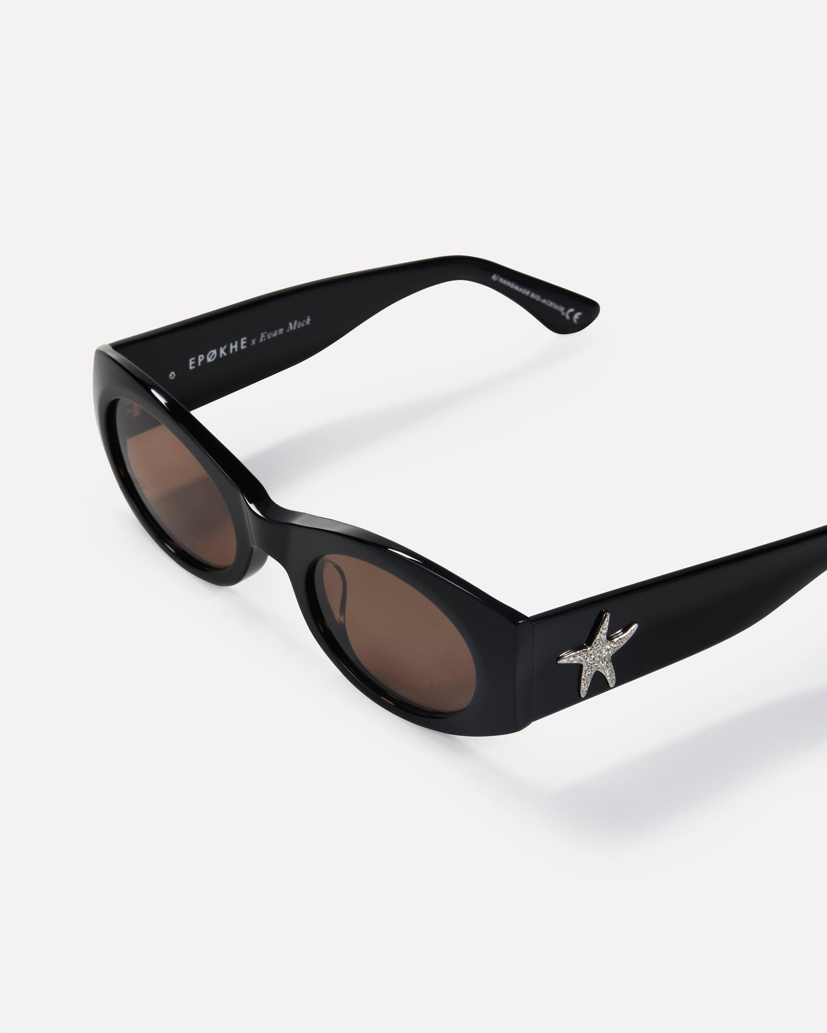 Suede - Black Polished / Bronze Amber - Sunglasses - EPOKHE EYEWEAR