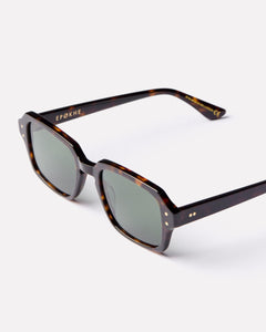 Wilson - Tortoise Polished / Green Polarized - Sunglasses - EPOKHE EYEWEAR