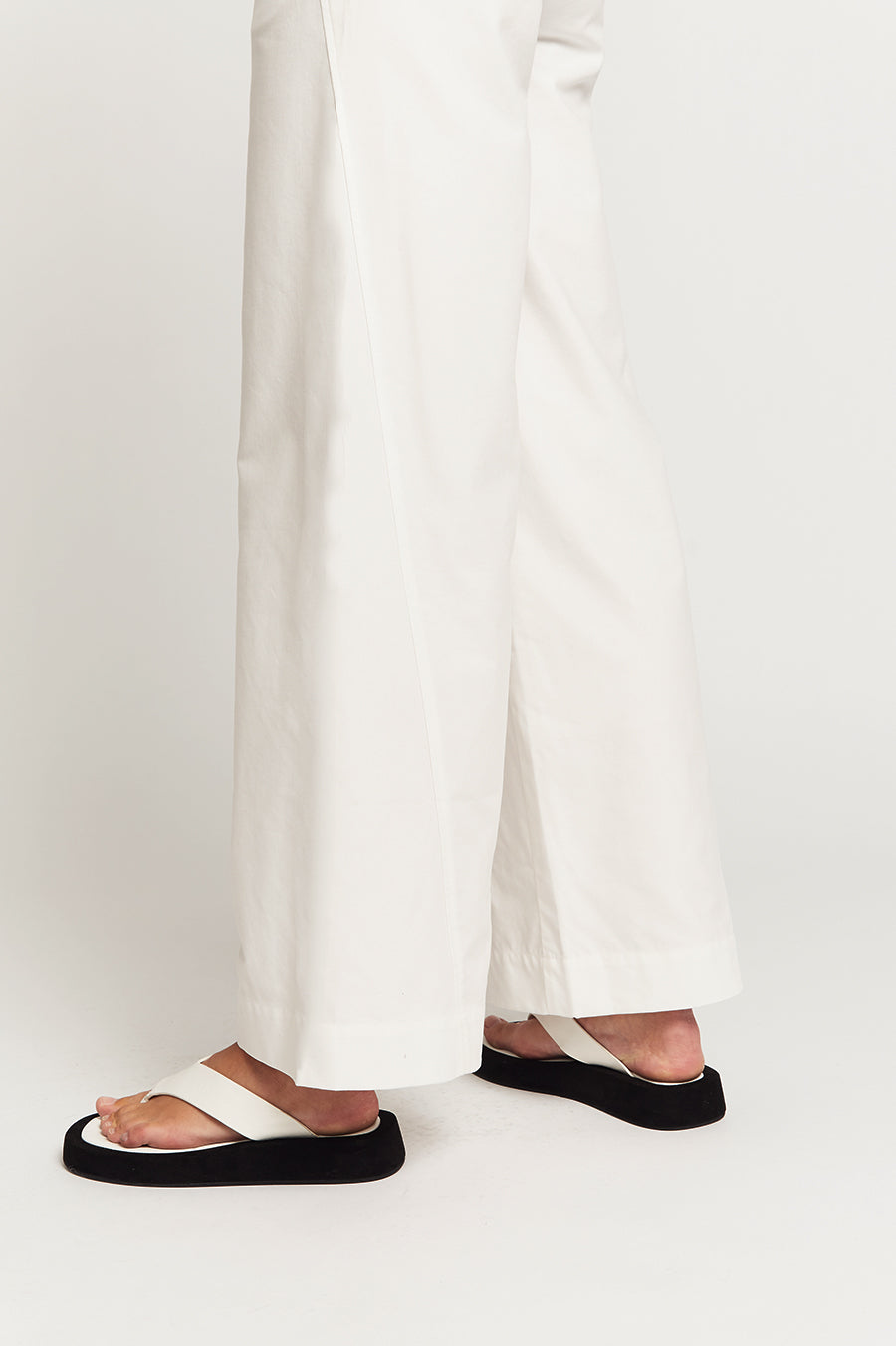 DITA TWISTED SEAM TROUSERS | WHITE