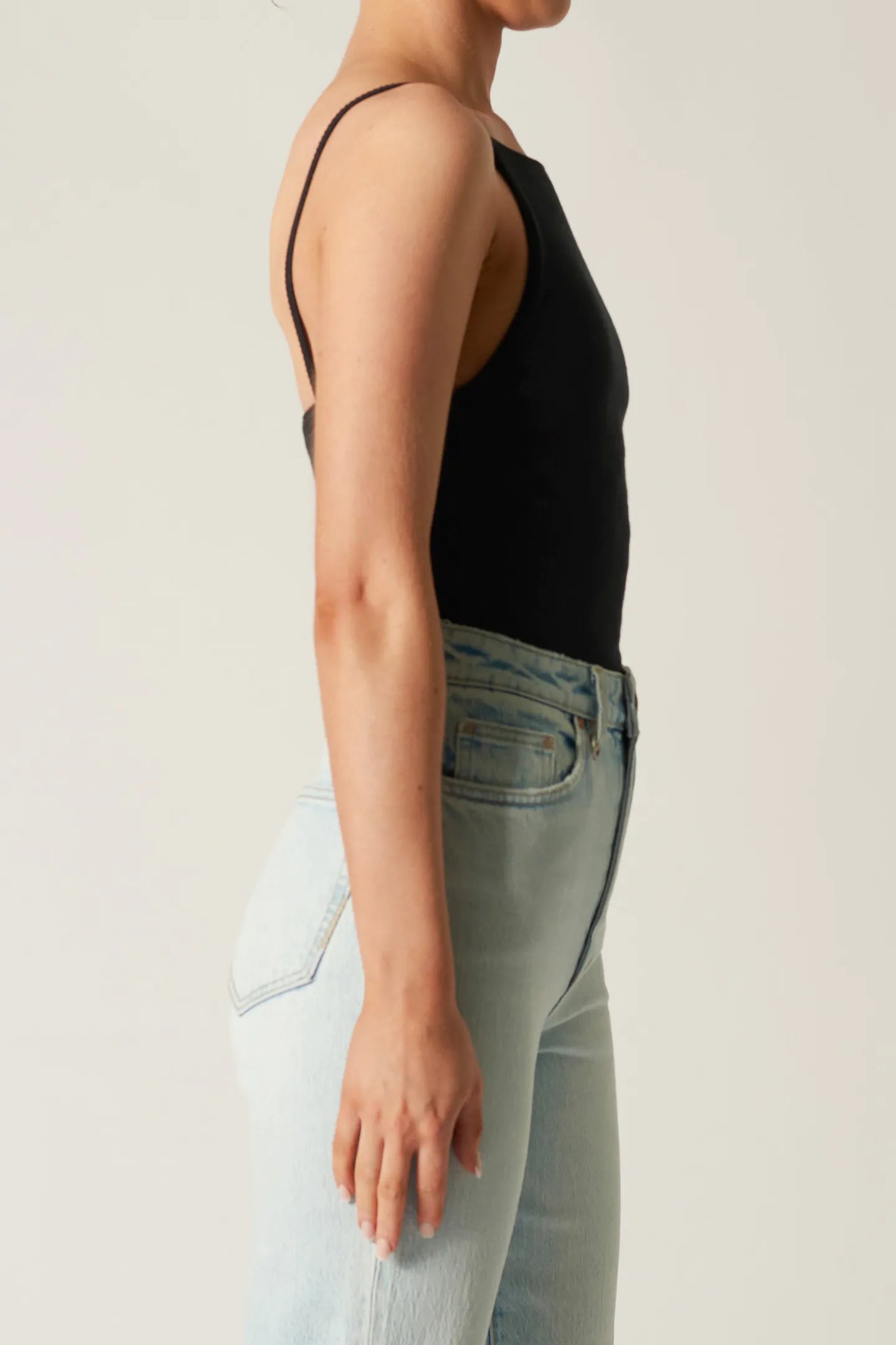 FRENCHIE MINIMALIST TOP | BLACK