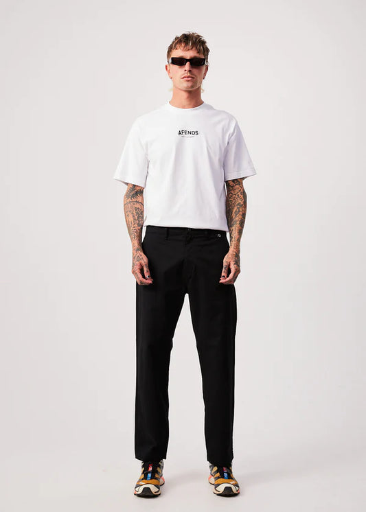 NINETY TWOS - RECYCLED RELAXED CHINO PANT | BLACK