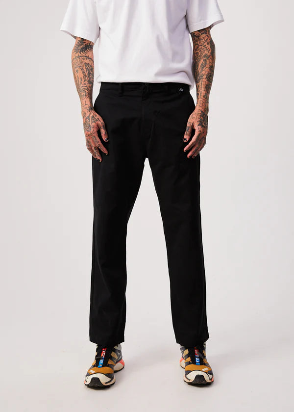 NINETY TWOS - RECYCLED RELAXED CHINO PANT | BLACK