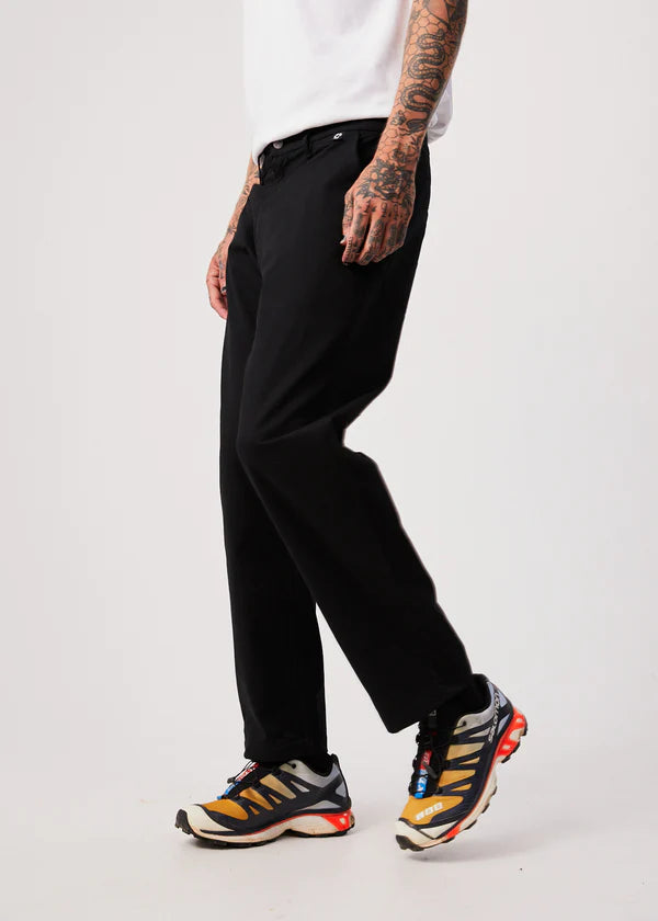 NINETY TWOS - RECYCLED RELAXED CHINO PANT | BLACK