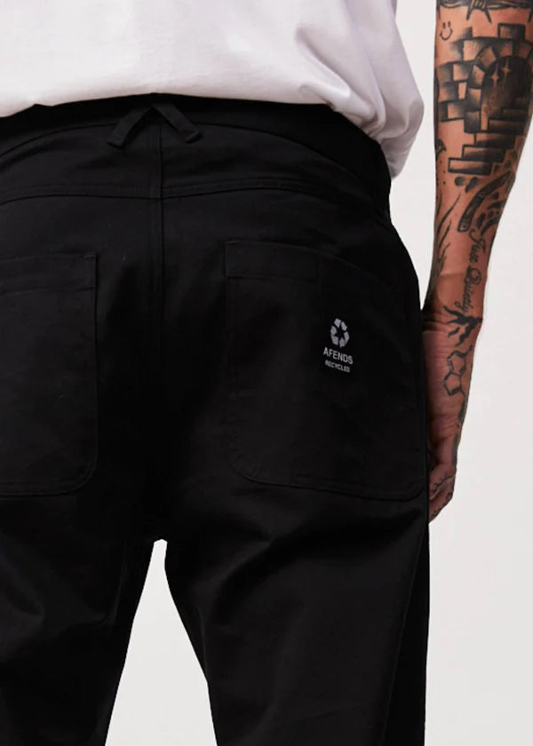 NINETY TWOS - RECYCLED RELAXED CHINO PANT | BLACK