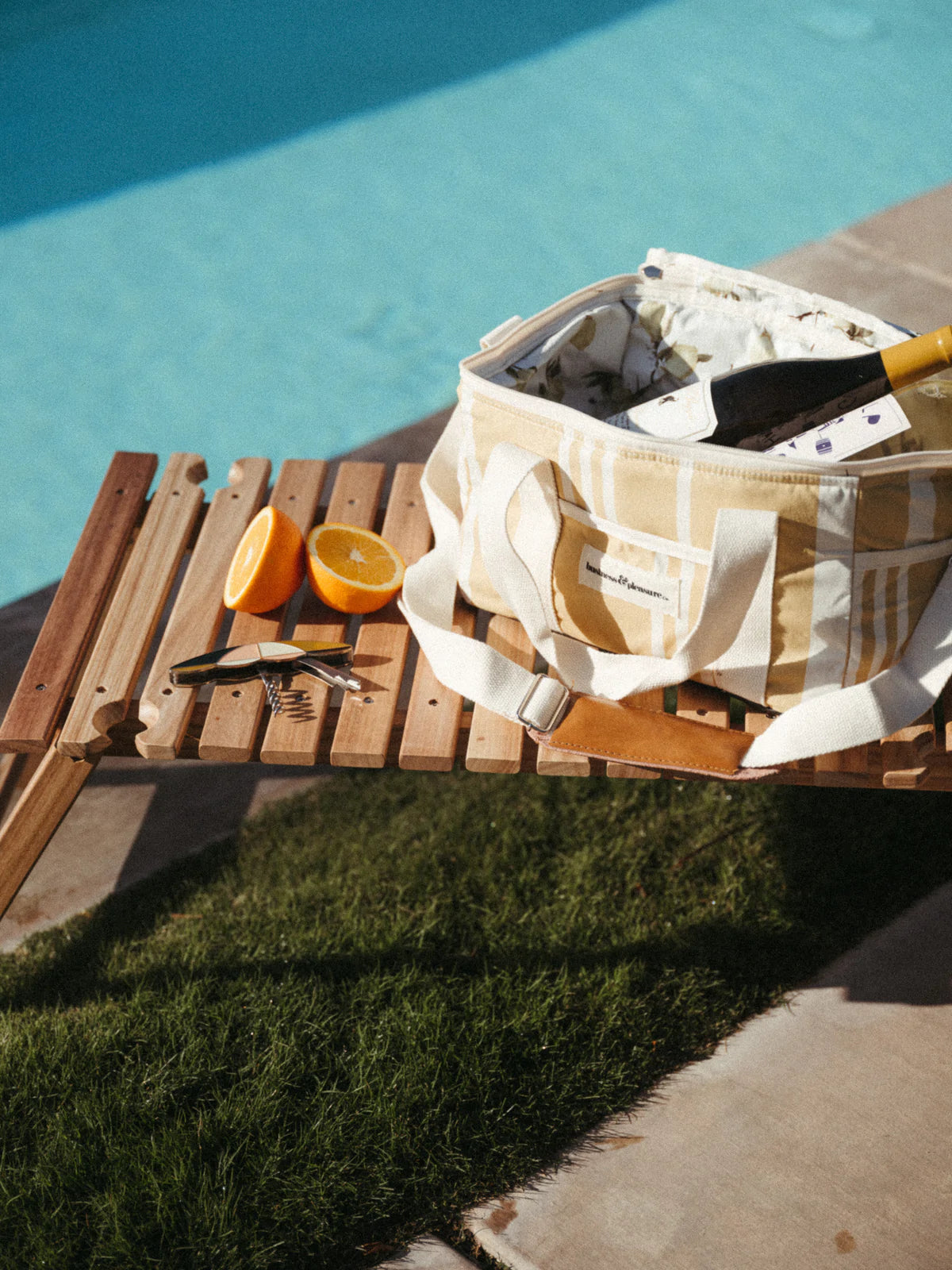 PREMIUM COOLER BAG | VINTAGE YELLOW STRIPE
