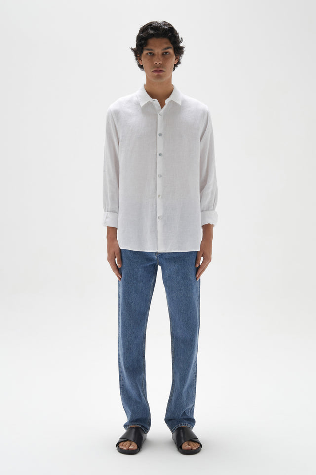 CASUAL LONG SLEEVE SHIRT | WHITE