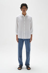 CASUAL LONG SLEEVE SHIRT | WHITE