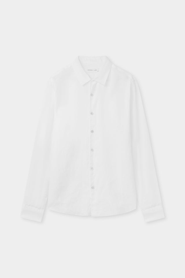CASUAL LONG SLEEVE SHIRT | WHITE