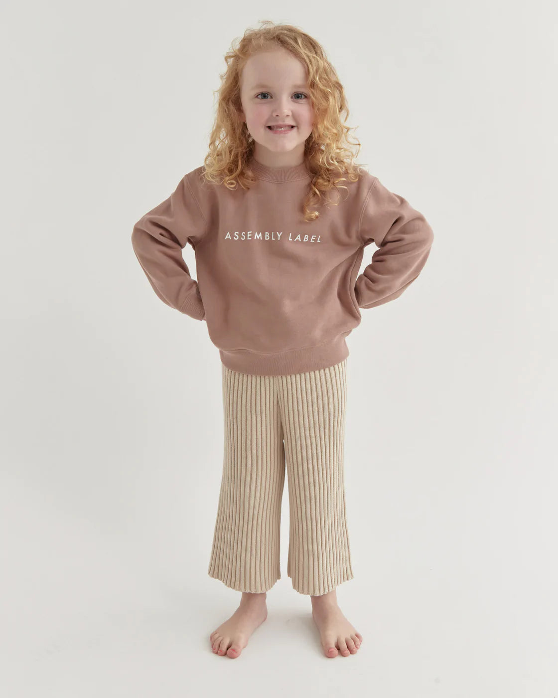KIDS EMERY KNIT PANT | STONE