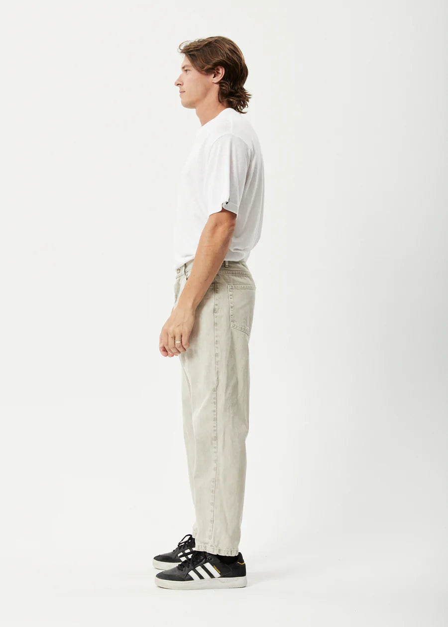 NINETY TWOS WASHED ORGANIC DENIM RELAXED FIT JEAN | FADED CEMENT