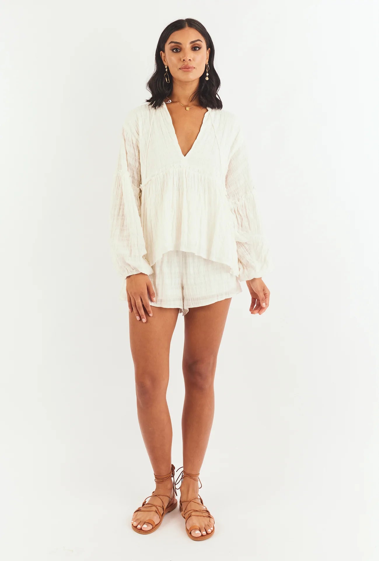 FABIANA TOP | WHITE STRIPE
