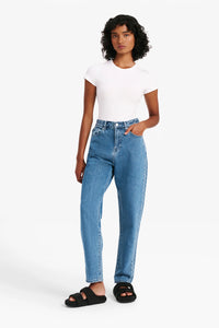 ORGANIC RIB SS TEE | WHITE