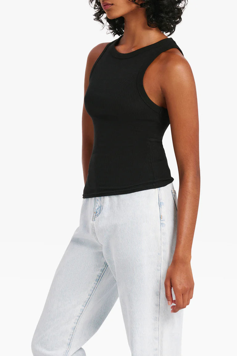 ORGANIC RIB TANK | BLACK