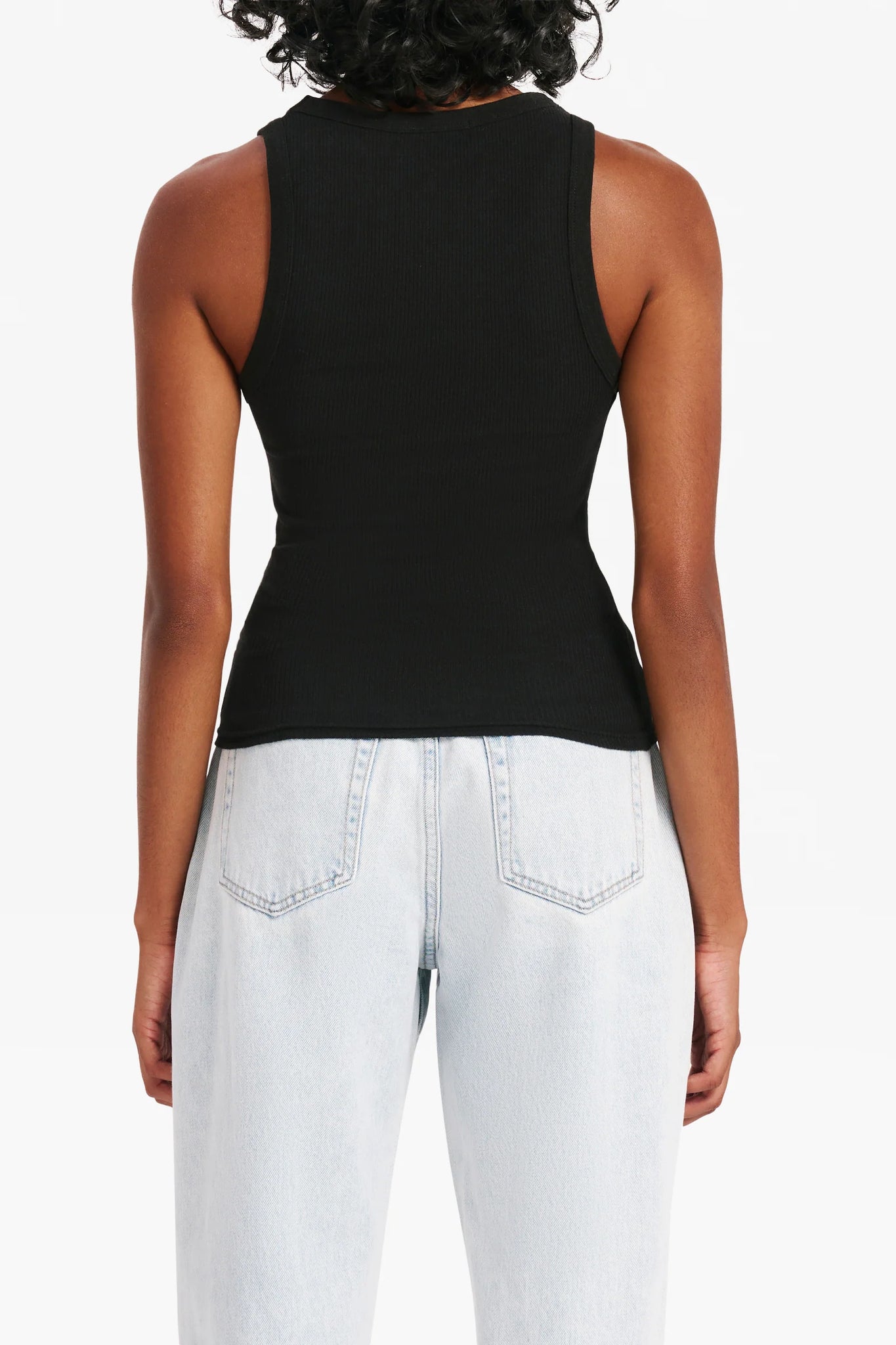 ORGANIC RIB TANK | BLACK