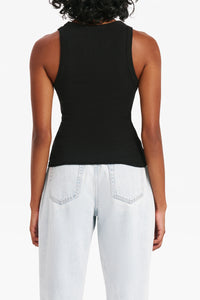 ORGANIC RIB TANK | BLACK