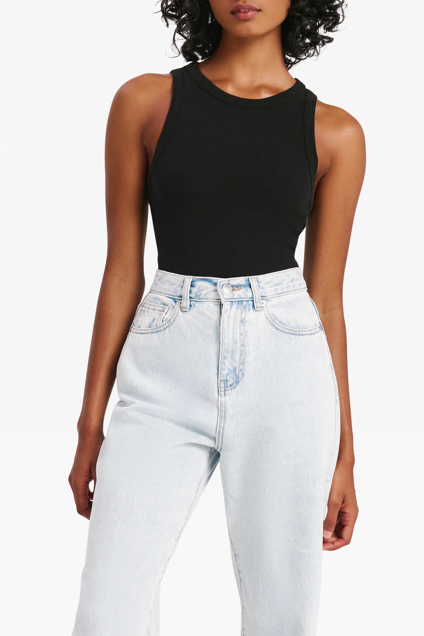 ORGANIC RIB TANK | BLACK