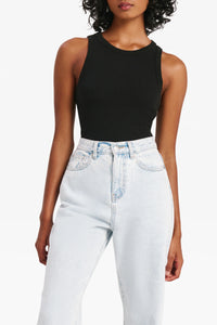 ORGANIC RIB TANK | BLACK