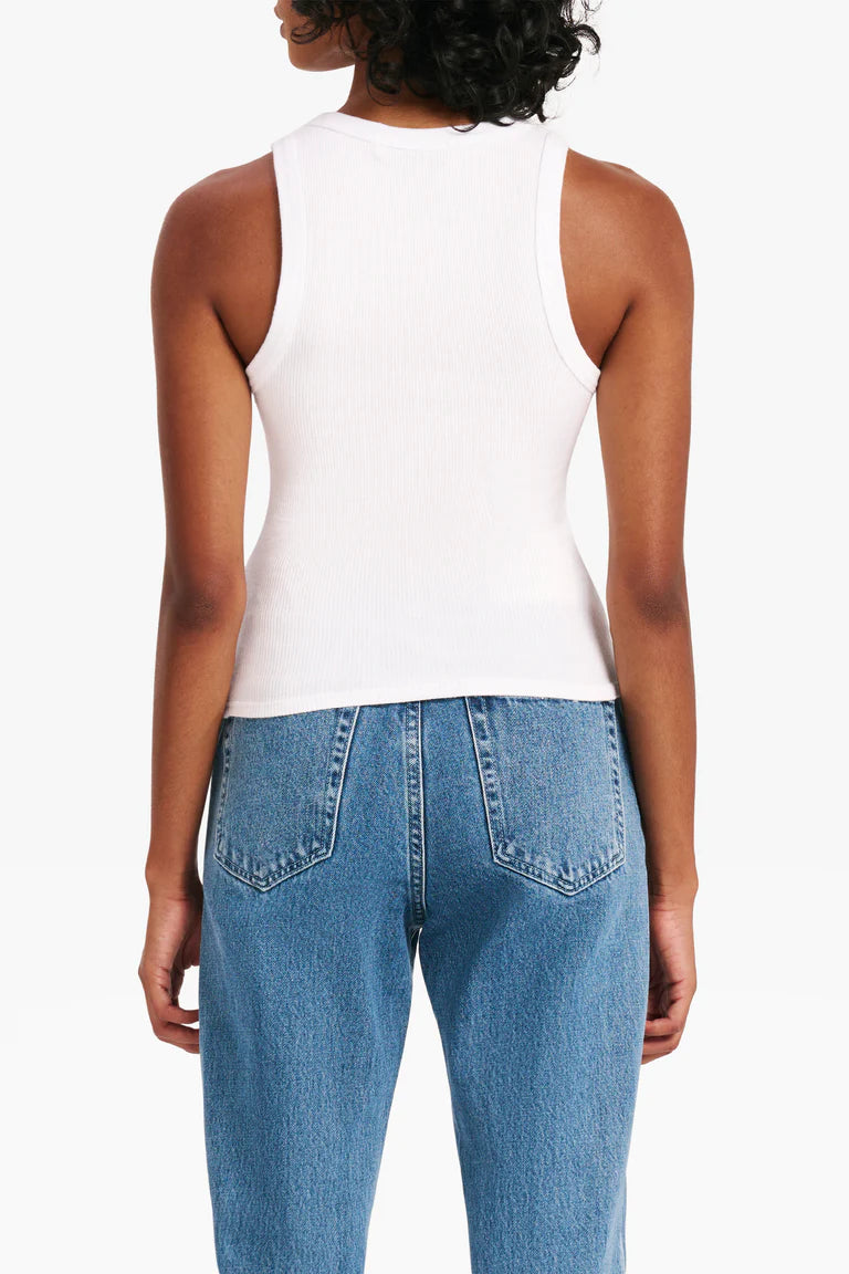 ORGANIC RIB TANK | WHITE
