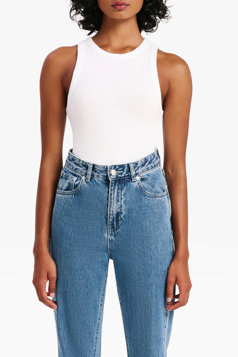 ORGANIC RIB TANK | WHITE