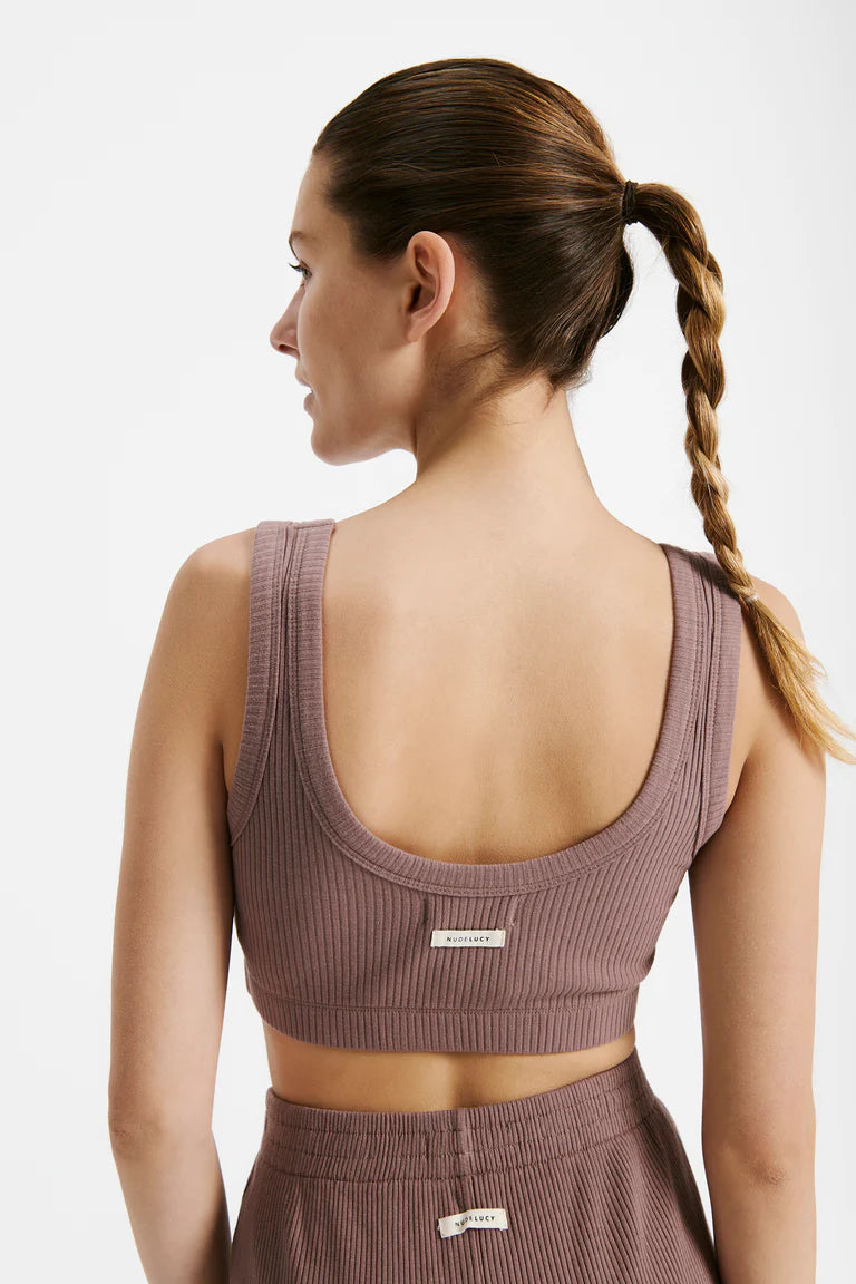 LOUNGE RIBBED CROP  SOOT – Sean Scott Boutique