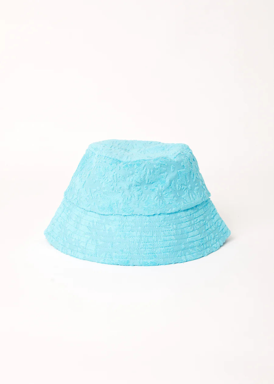 MOON HEMP TERRY BUCKET HAT | BLUE DAISY