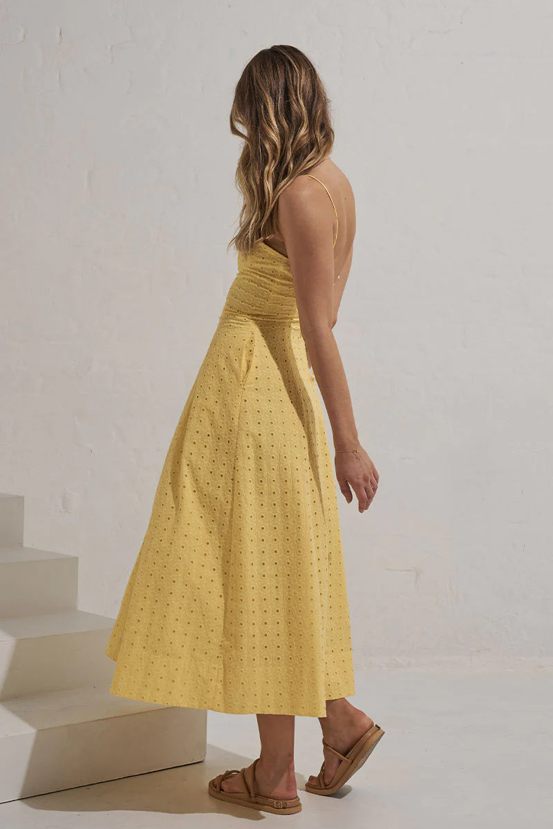 RADIATE MIDI DRESS | LEMON SORBET