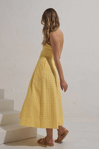 RADIATE MIDI DRESS | LEMON SORBET