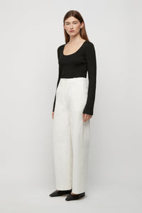 DITA TWISTED SEAM TROUSERS | WHITE