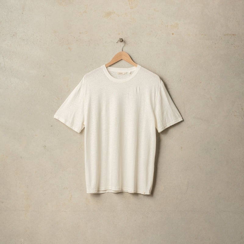 RELAXED HEMP TEE | CHALK