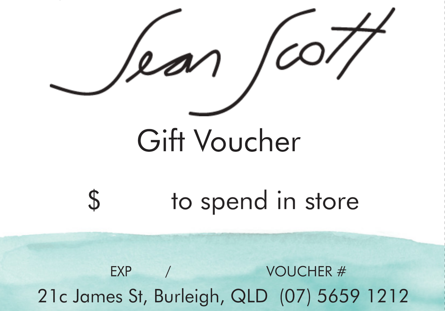 Sean Scott Boutique Gift Card