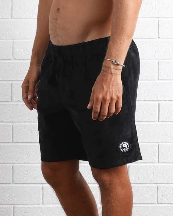 WHALER CORD SHORT | BLACK
