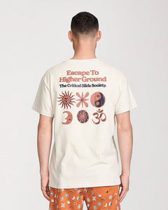 HIGHER GROUND TEE | CEMENT