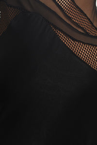 CRYSTAL CLEAR MAXI TANK DRESS | BLACK