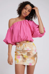 MIRA SKIRT | FLORAL BLUR