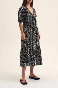 TURNER DRESS | BLACK BOTANIC