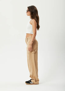 SLEEPY HOLLOW MOSS HEMP TWILL CARPENTER PANTS | TAN