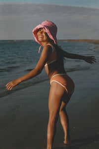 MINI RIB BIKINI | TANGERINE