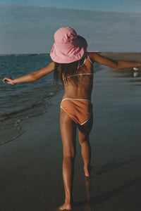 MINI RIB BIKINI | TANGERINE