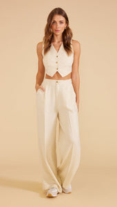 ZOEY VEST TOP | NATURAL