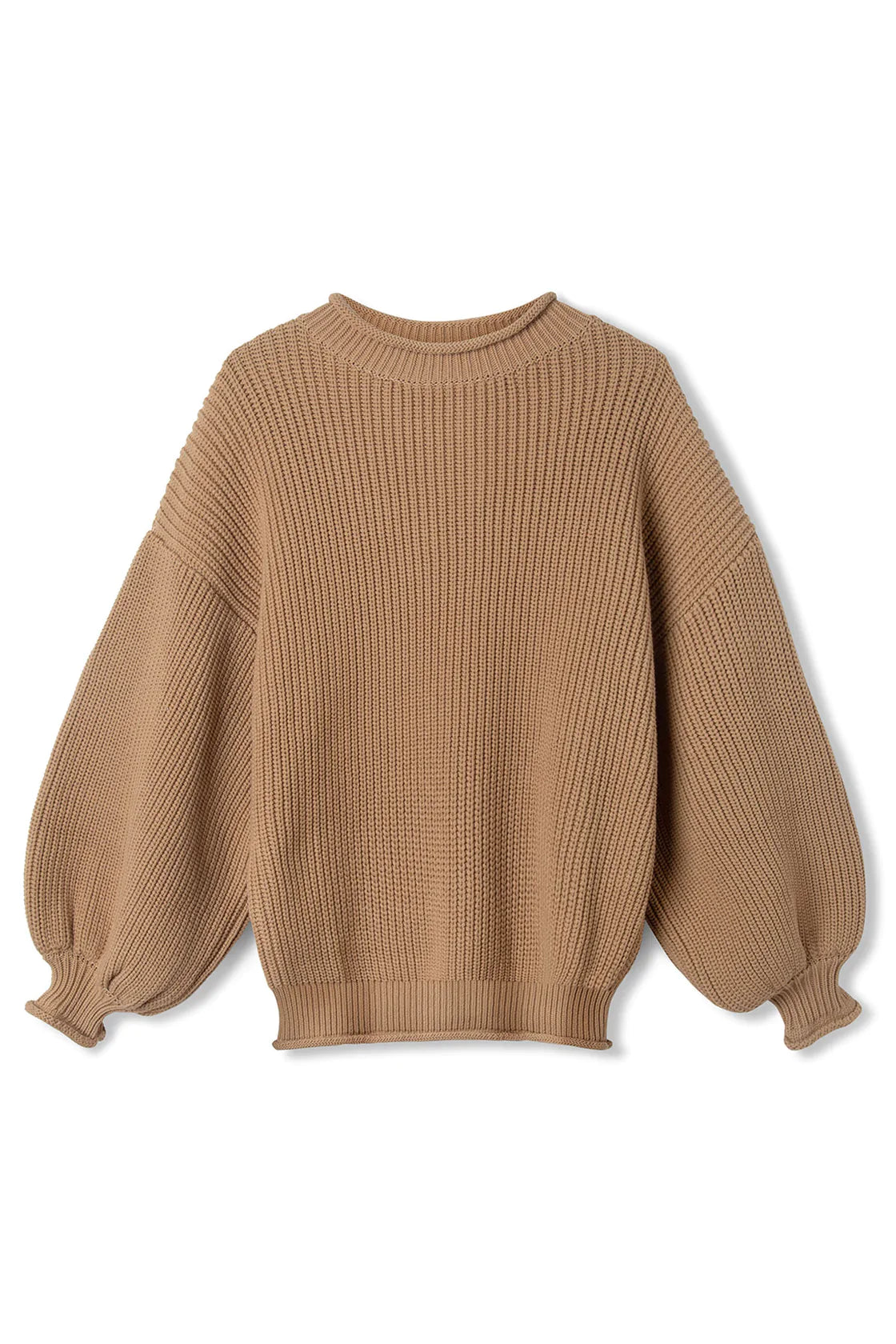 Tan knit jumper best sale