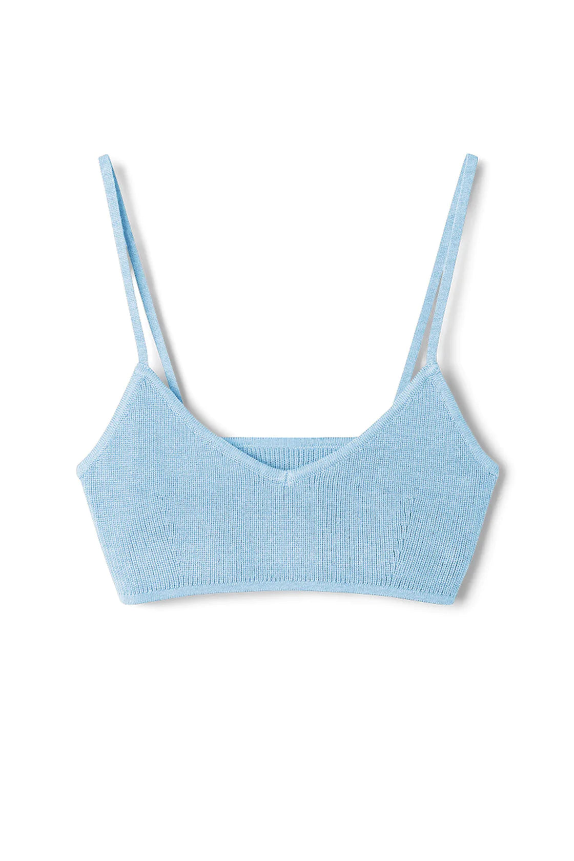 COOL BLUE KNITTED BRALETTE