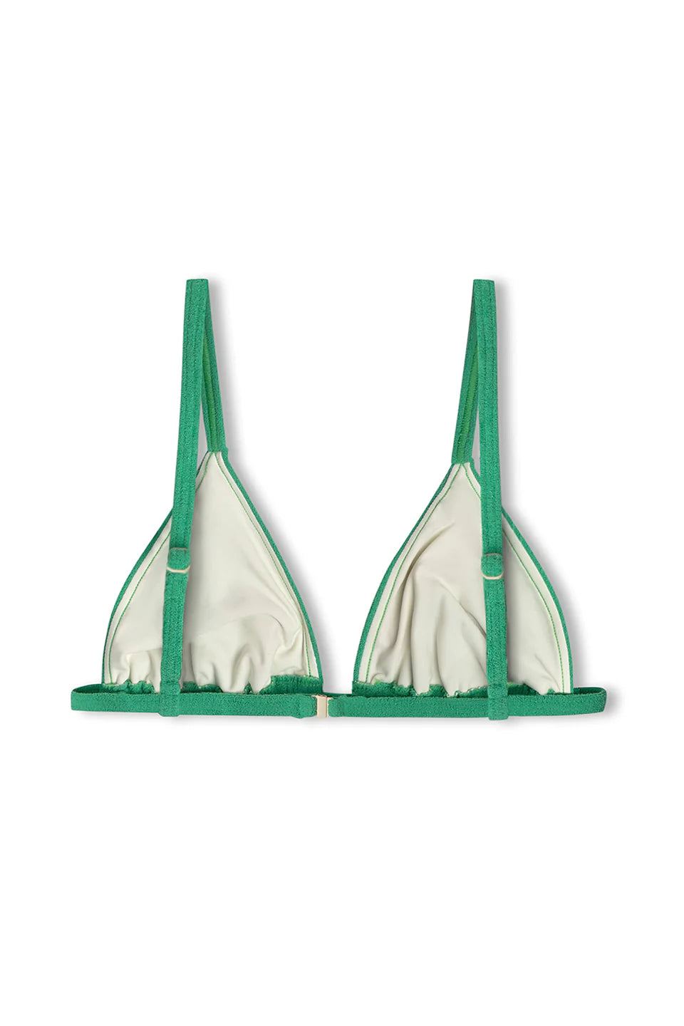 GREEN TOWELLING TRIANGLE