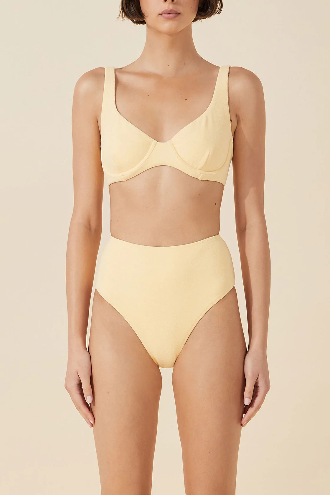 BUTTER TOWELLING WAISTED BRIEF